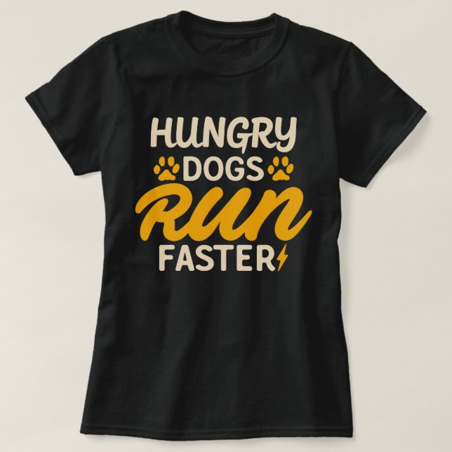 Hungriga Hundar Springa snabbverkande Vintage T Shirt (Design framsida)