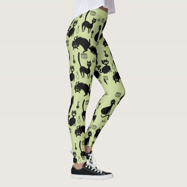 Hungriga kattfoder leggings (Höger)