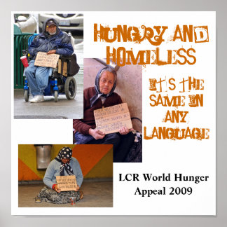 Hungriga och hemlösa poster