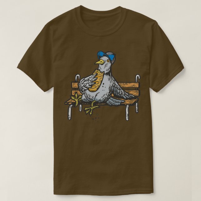 Hungriga Pigeons roliga gåvor till duva älskare T Shirt (Design framsida)