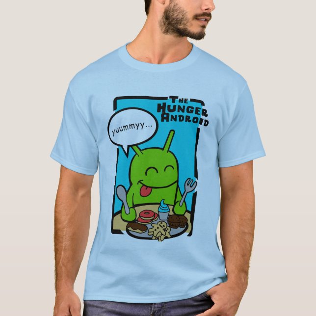 Hungrigandroiden Tee Shirt (Framsida)