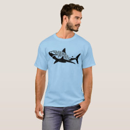 Hungrigare Underbarare Vita Coolan Hårhaj Jaws T Shirt