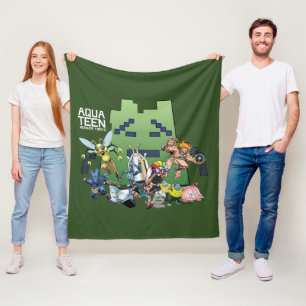 Hungriget Force Villains Tonåring i Aqua Fleecefilt