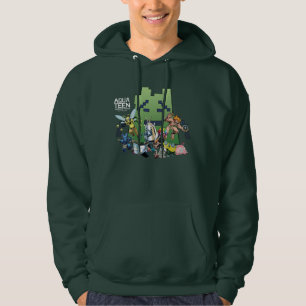 Hungriget Force Villains Tonåring i Aqua Hoodie