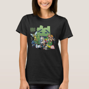 Hungriget Force Villains Tonåring i Aqua T Shirt