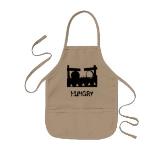 Hungrigt gigantiskt ungeförkläde barnförkläde