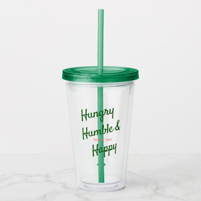 Hungrigt kväsa & den lyckliga tumbleren take away mugg (Framsida)