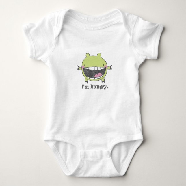 Hungrigt monster tee shirt (Framsida)
