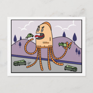 Hungrigt parti - PostCard Vykort