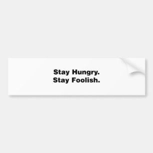 Hungrigt stag. Foolish. stag Bildekal