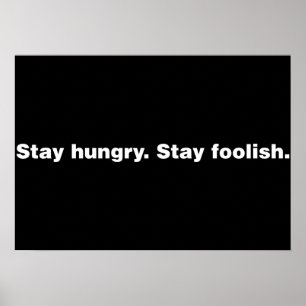 Hungrigt stag. Foolish. stag Poster