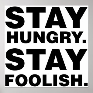 Hungrigt stag. Foolish. stag Poster