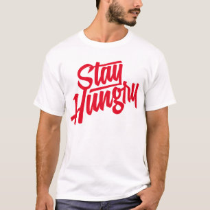 Hungrigt stag - rött tee shirt