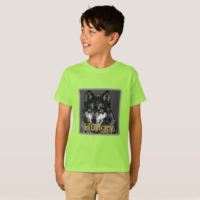 Hungry - Barn Basic T-Shirt (Hel framsida)