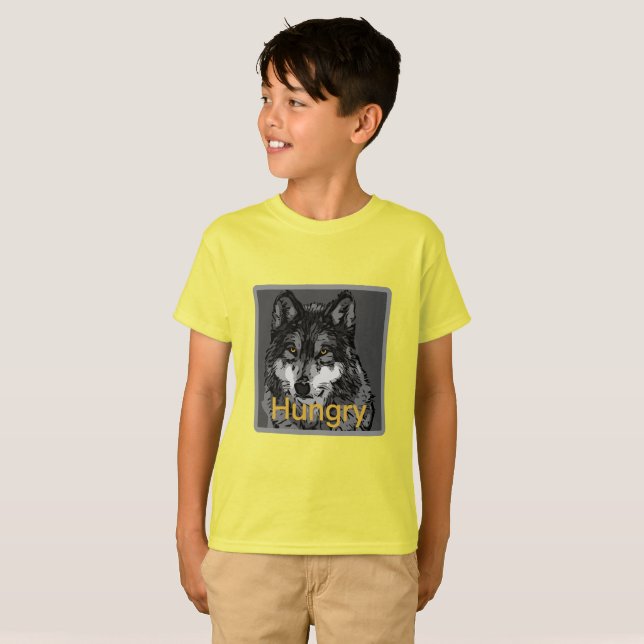 Hungry - Barn Basic T-Shirt (Hel framsida)