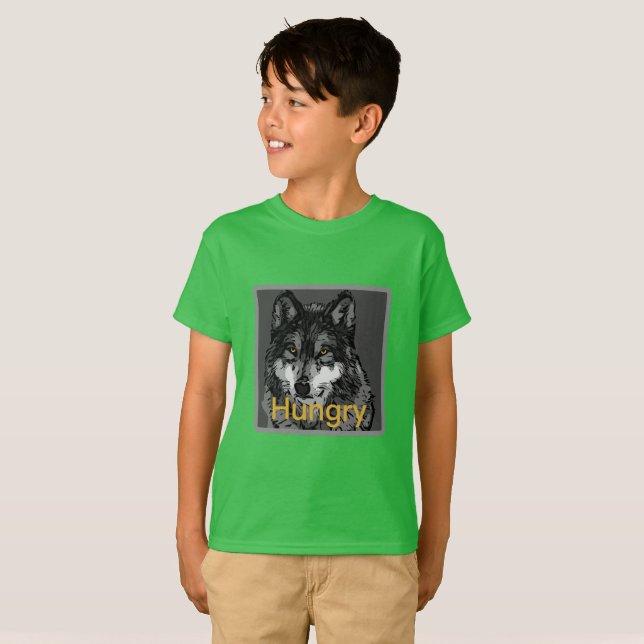 Hungry - Barn Basic T-Shirt (Hel framsida)