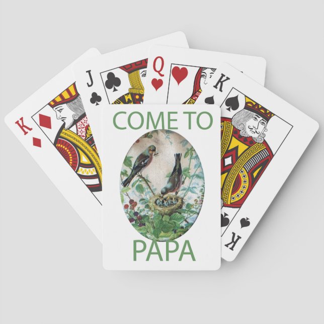 Hungry Hearts: Pappa har mat! Spelkort (Baksidan)