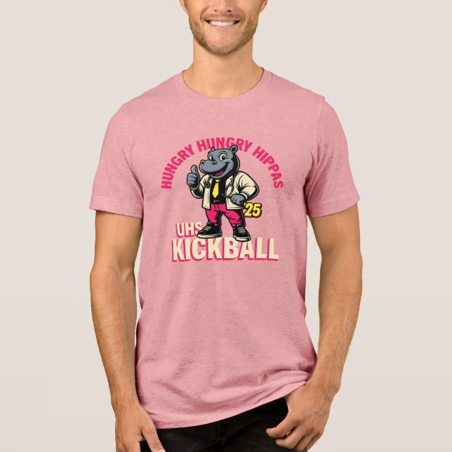 Hungry Hungry Hippas UHS Kickball T Shirt (Framsida)