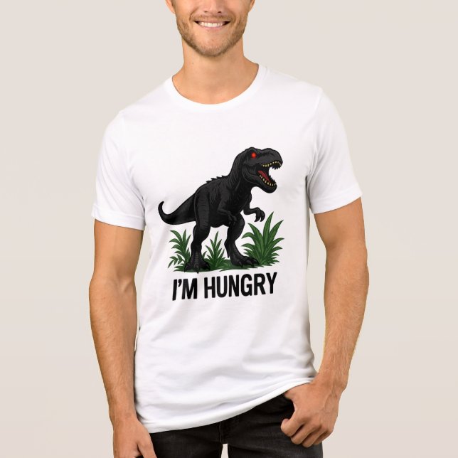 Hungry T-Rex T Shirt (Framsida)