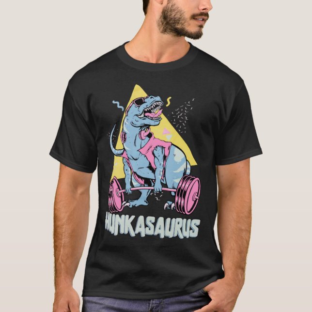 Hunkasaurus rex Dinosaur  Gym & Träning T Shirt (Framsida)
