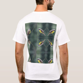 hunkered besegra eller inte fågeln med tillbaka t-shirt