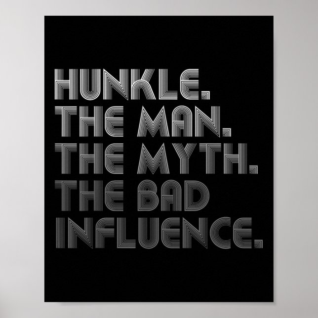 Hunkle mannen myth the bad Influence Fa Poster (Framsidan)