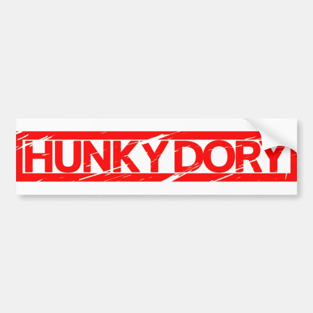 Hunky Dory Frimärke Bildekal (Framsidan)