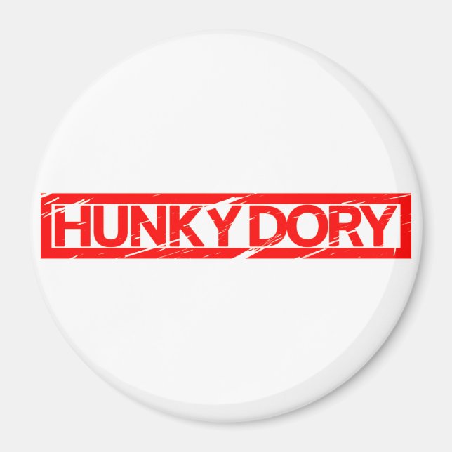 Hunky Dory Frimärke Magnet (Framsidan)