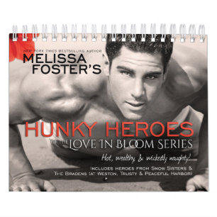 Hunky Heroes från Kärlek i Bloom Series Calendar Kalender