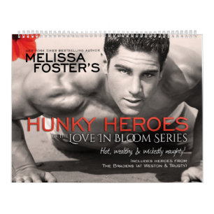 Hunky Heroes från Kärlek i Bloom Series Calendar Kalender