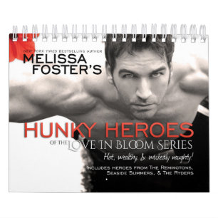 Hunky Heroes från Kärlek i Bloom Series Calendar Kalender