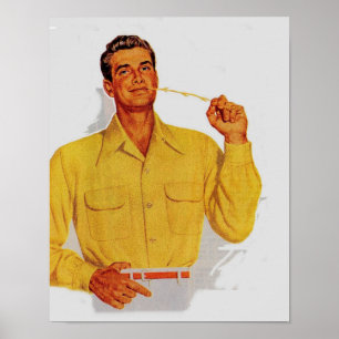 Hunky stilig hayseed poster