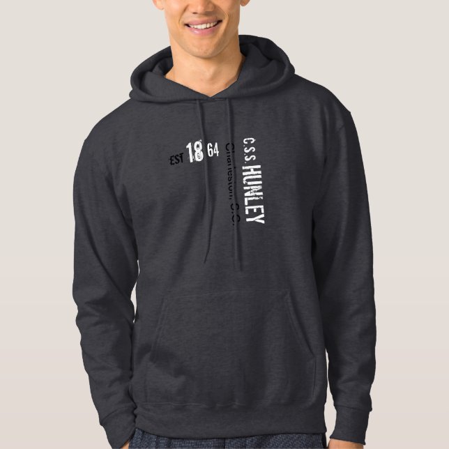 Hunley ubåtHoodie Hoodie (Framsida)