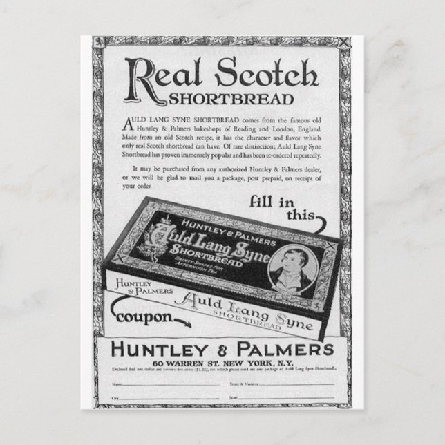 HunLY och Palmers auld lang syne gengold Vykort (Framsida)