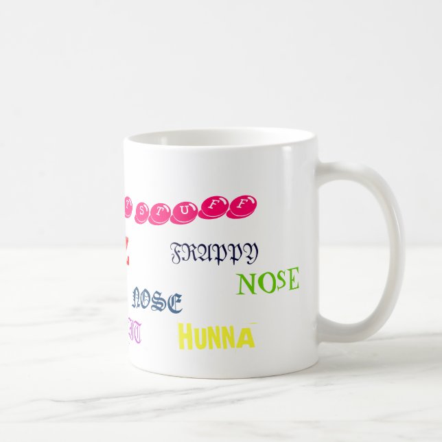 HUNNA HUNNA, LIZ, NÄSA, NÄSA, HM…, - Skräddarsy Kaffemugg (Höger)