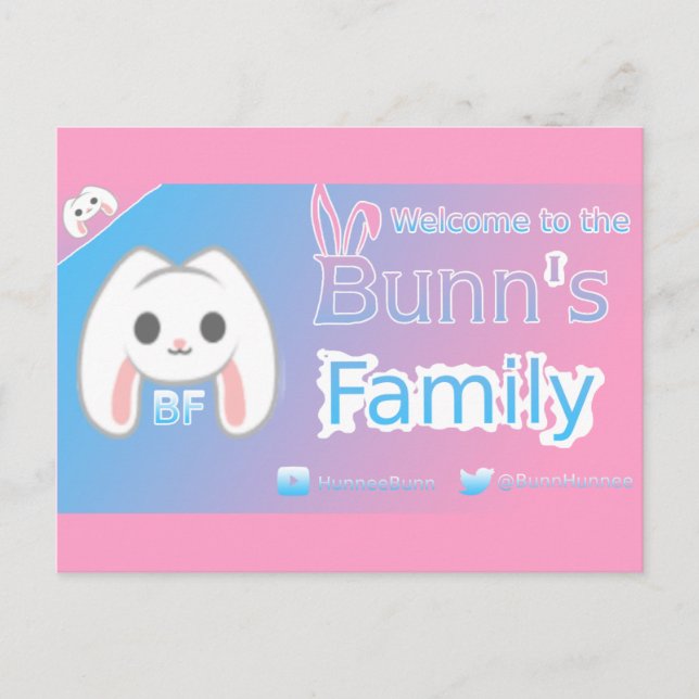 HunneBunn-vykort Vykort (Framsida)