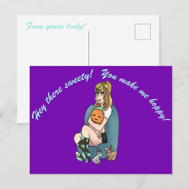 HunneeBunn-vykort Vykort (Fram/baksida)