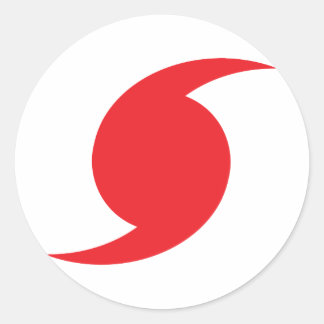 Hunnicane Symbol Runt Klistermärke