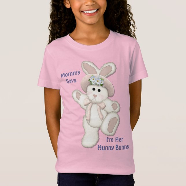 Hunny Bunny Baby för Girl T Shirt (Framsida)