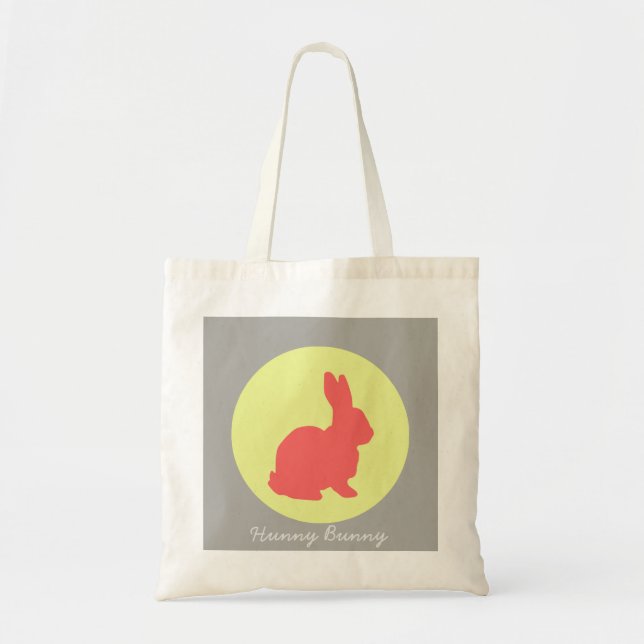 Hunny Bunny Funky Pastal Färger Tote Väska (Framsidan)