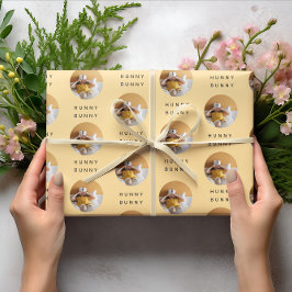 Hunny Bunny Photo Påsk Orange | Personlig Presentpapper