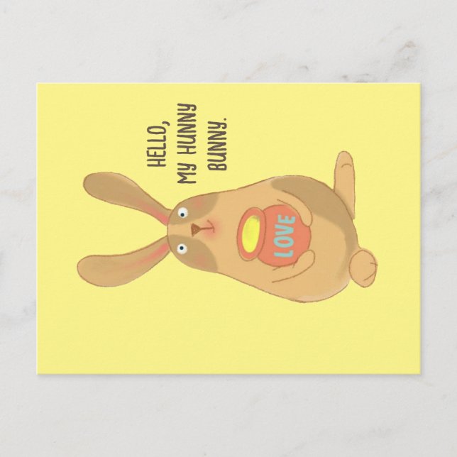 Hunny Bunny Vykort (Framsida)