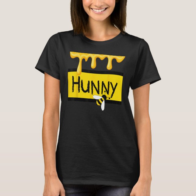 Hunny (honung) Burk Simulerar med att droppa honun T Shirt (Framsida)