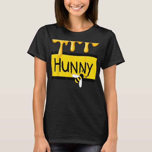 Hunny (honung) Burk Simulerar med att droppa honun T Shirt (Framsida)