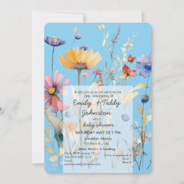 "Hunny" WildblomBoy Blue Shower Inbjudningar