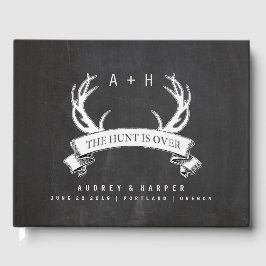 Hunt är över Personlig Bröllop Guest Bok