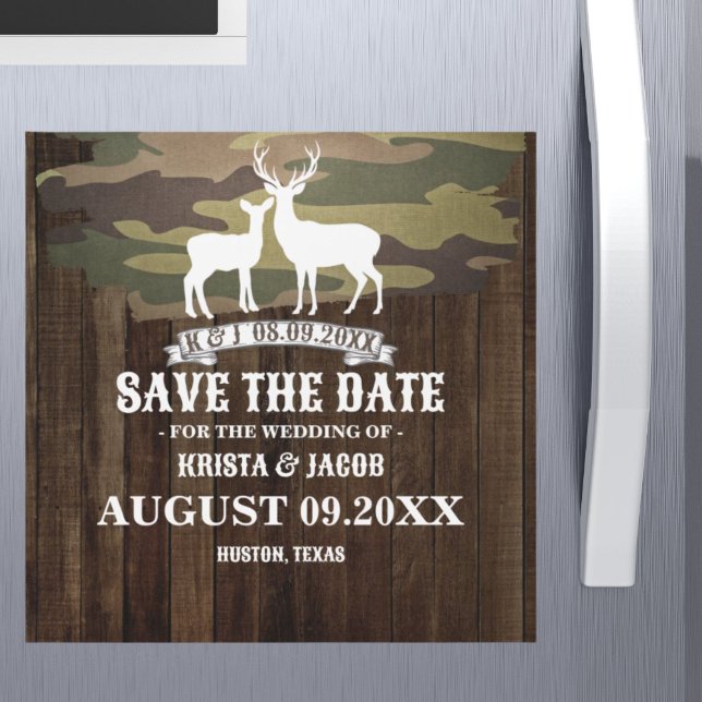 Hunt är över Westerna Bröllop spara datum (The Hunt Is Over Western Wedding Save The Date)