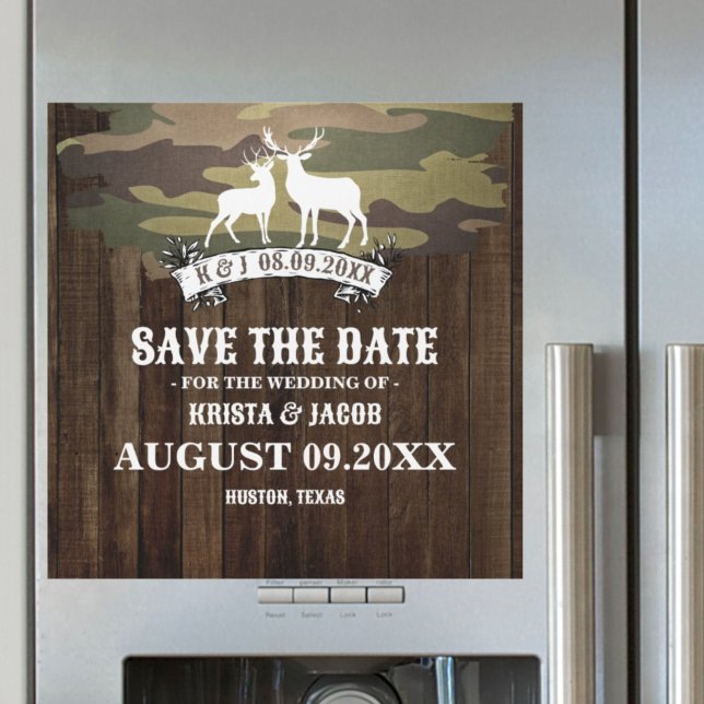 Hunt är över Westerna Bröllop spara datum (The Hunt Is Over Western Wedding Save The Date)