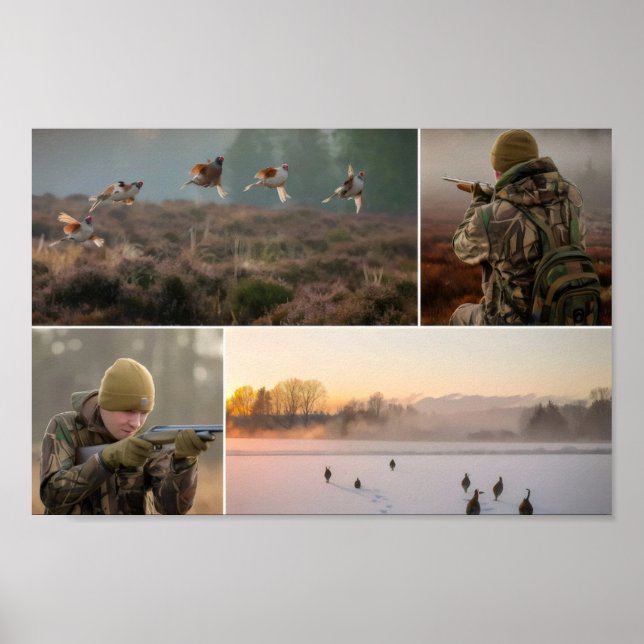 Hunt begin-säsongsbuntjägare poster (Framsidan)