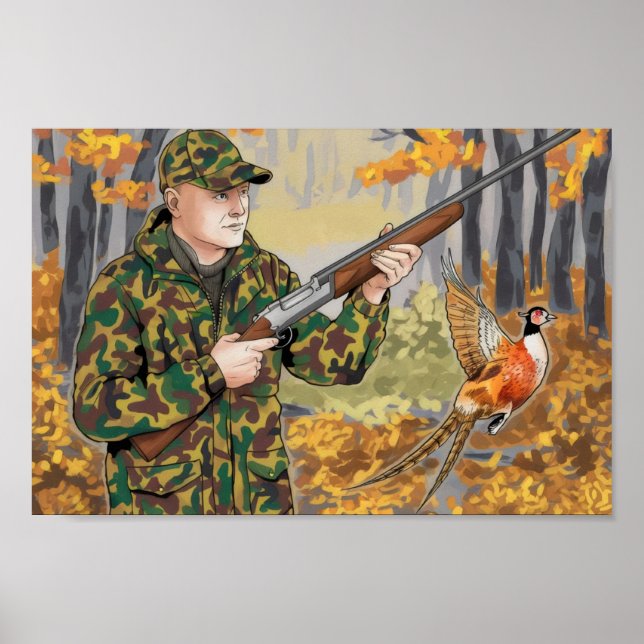 Hunt begin-säsongsbuntjägare poster (Framsidan)
